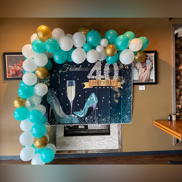 40th Birthday Backdrop Banner - Picture 2 of 3
